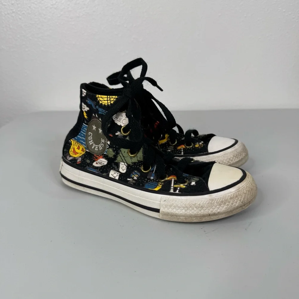Converse Chuck Taylor Kid’s Camp Black‎ High Top Sneakers Size 11